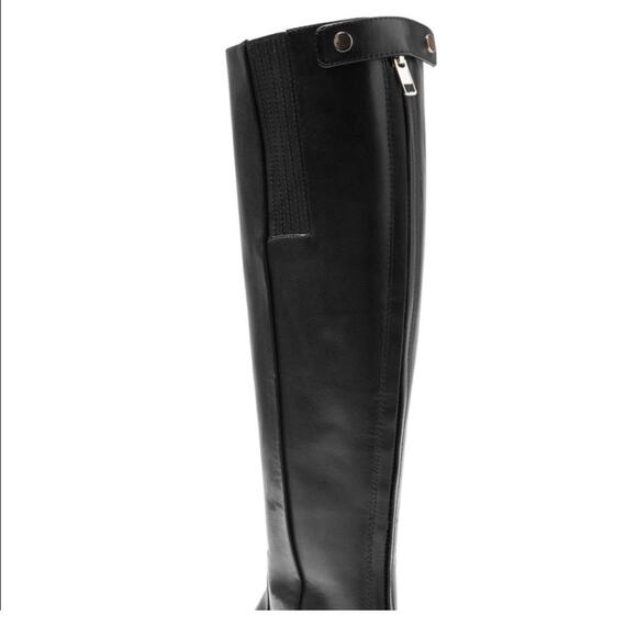 Banana Republic NWT Leather Riding Boot Full Zip Black Sz 8 - Picture 3 of 11